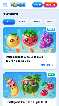 Promozioni mobile del casinò Nomini