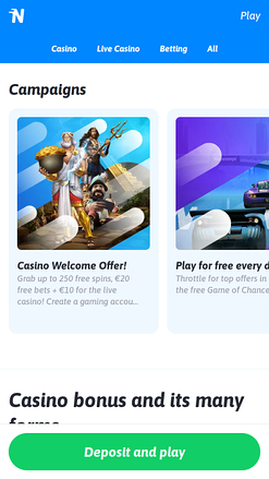 Promociones móviles de Faster Casino