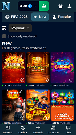 Norsewin Casino Mobile Games