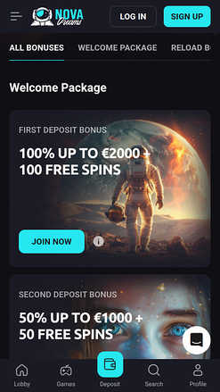 NovaDreams Casino Mobile Promotions