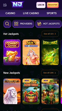 Мобильный джекпот казино NovaJackpot