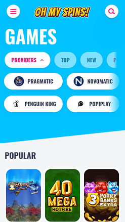 Développeurs du jeu mobile Oh My Spins Casino