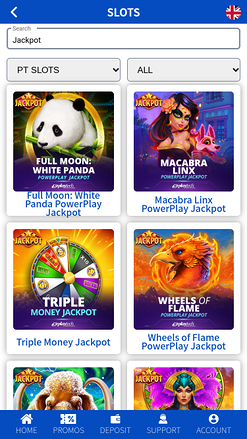 Jackpot móvil del casino Ole777