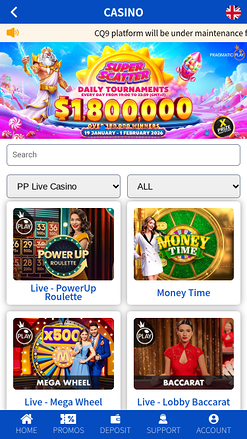 Casino móvil Ole777 con crupier en vivo