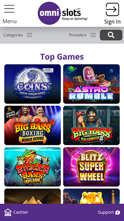 Omni Slots Casino Mobile Games