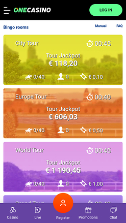 Bingo mobile One Casino