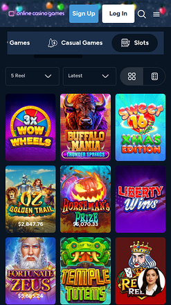 Online-Casinospiele, mobile Spiele
