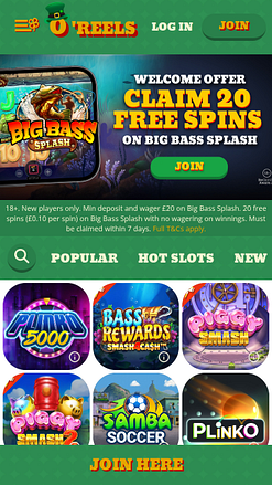 Gains instantanés sur mobile Oreels Casino