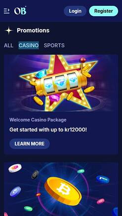 Promotions du casino Orion'sBet