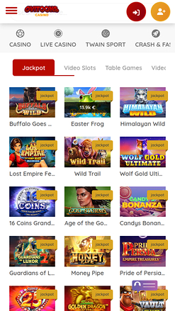 Jackpot mobile du casino Ovitoons