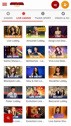 Ovitoons Casino Mobile Croupier en direct