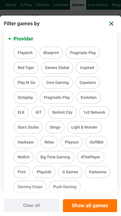 Desarrolladores de juegos móviles de Paddy Power Casino