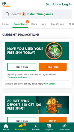 Promociones móviles del Casino Paddy Power