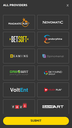 Desarrolladores de juegos móviles de Palmslots Casino