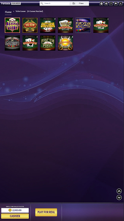 Giochi da tavolo per dispositivi mobili Pantasia Casino