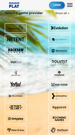 ParadisePlay Casino-Spieleentwickler