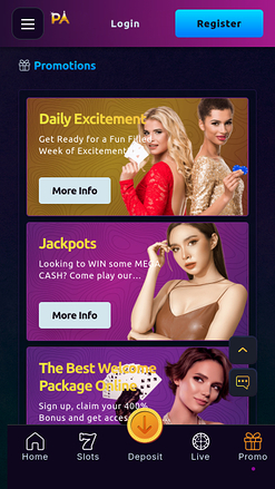 Paris VIP Casino Mobile-Aktionen