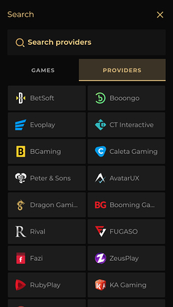 Park Lane Casino Mobile Game Developers