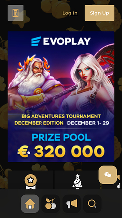 Park Lane Casino Mobile Homepage