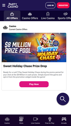 Promotions mobiles PartyCasino