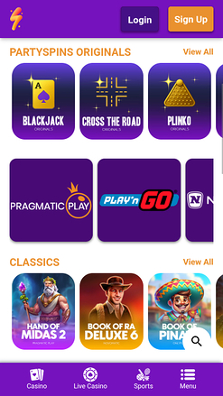 Développeurs du jeu mobile PartySpins Casino