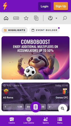 Sports mobiles du casino PartySpins