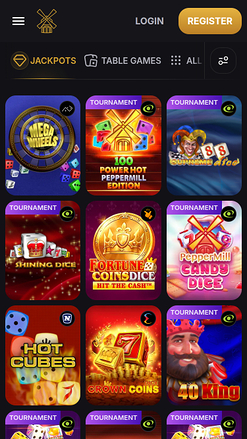 Jackpot mobile du casino PepperMill