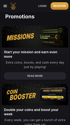 Promotions mobiles du casino PepperMill