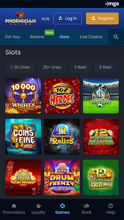 Juegos móviles del casino fenicio