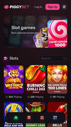 Jeux mobiles de casino PiggyBet