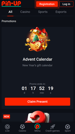 Promozioni per dispositivi mobili di Pin Up Casino