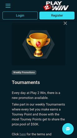 Tornei mobili del casinò Play2Win