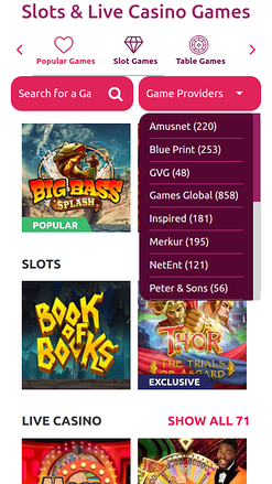 Мобильные разработчики игр казино Play