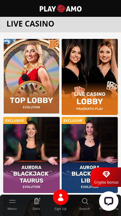 Playamo Casino Mobile Live Dealer