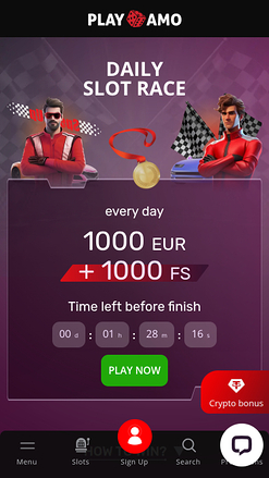 Playamo Casino Mobile Slot Race