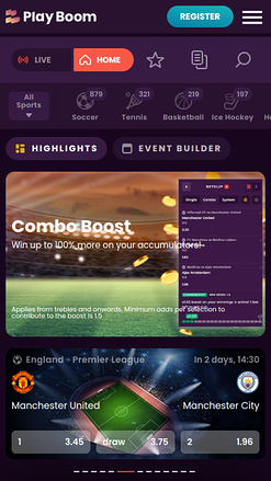 Sports mobiles de Playboom Casino