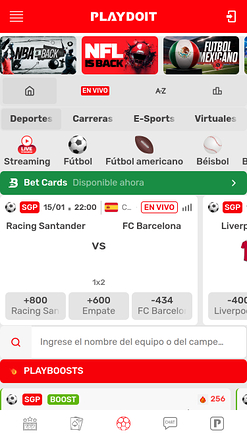 Deportes móviles PlayDoIt