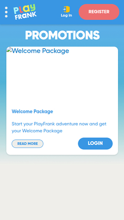 Promotions mobiles de PlayFrank Casino