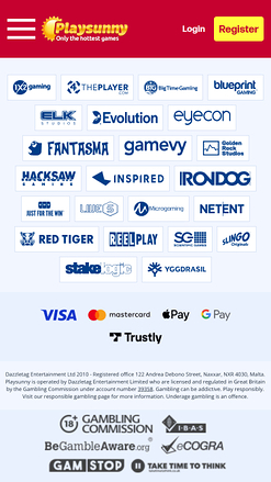 Desarrolladores de juegos móviles de PlaySunny Casino