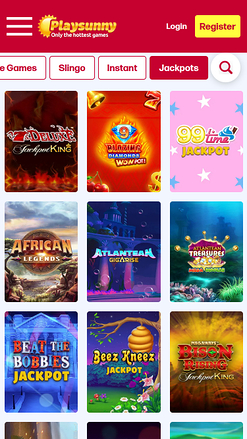 Bote móvil de PlaySunny Casino