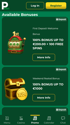 Promotions mobiles du casino PokerBet