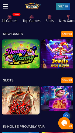 Juegos móviles de casino Pokies2Go