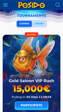 Tournois sur ordinateur du casino Posido