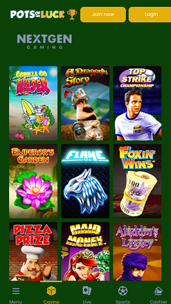 Développeurs du jeu mobile Pots of Luck Casino