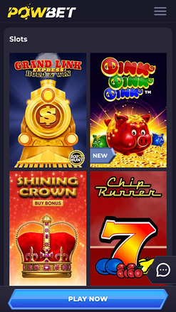 Jeux mobiles de casino Powbet