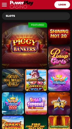 Jeux mobiles de casino PowerPlay