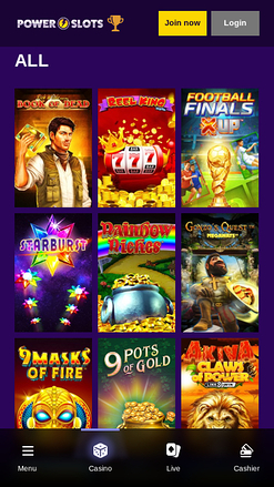 Jeux mobiles de casino Power Slots