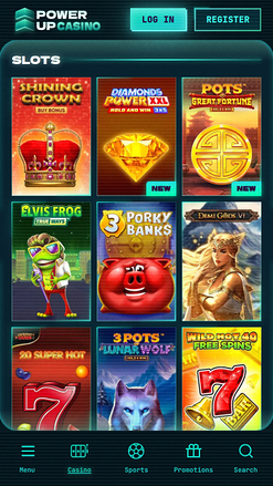 Jeux mobiles PowerUp Casino