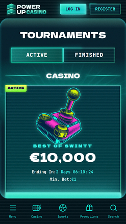 Tournois de casino sur ordinateur PowerUp