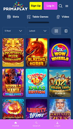 PrimaPlay Casino Mobile Games